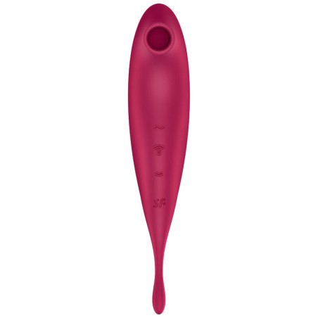 SATISFYER TWIRLING PRO+ ESTIMULADOR Y VIBRADOR APP - ROJO