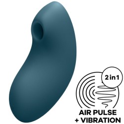 SATISFYER VULVA LOVER 2 ESTIMULADOR Y VIBRADOR - AZUL 2