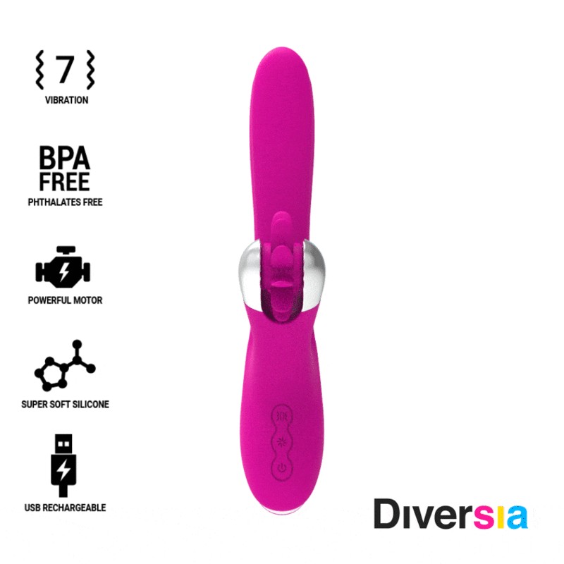 DIVERSIA - BUNNY VIBRATING 24 CM