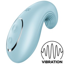 SATISFYER DIPPING DELIGHT VIBRADOR LAY-ON - AZUL 2