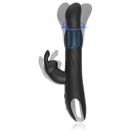 BRILLY GLAM - MOEBIUS RABBIT VIBRATOR  ROTATOR COMPATIBLE CON WATCHME WIRELESS TECHNOLOGY