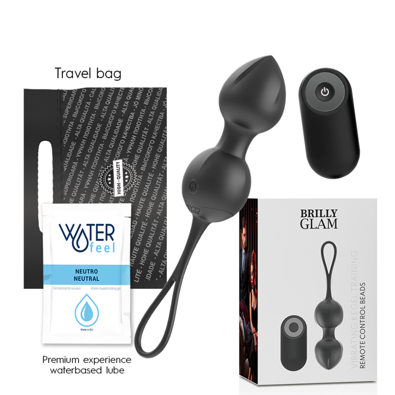 BRILLY GLAM - VIBRATING KEGEL BEADS CONTROL...