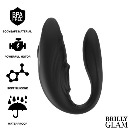 BRILLY GLAM- COUPLE PULSING  VIBRATING CONTROL REMOTO