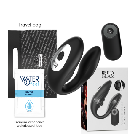 BRILLY GLAM- COUPLE PULSING  VIBRATING CONTROL REMOTO
