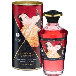SHUNGA - STRAWBERRIES AND CAVA HEAT EFFECT MASSAGE OIL...
