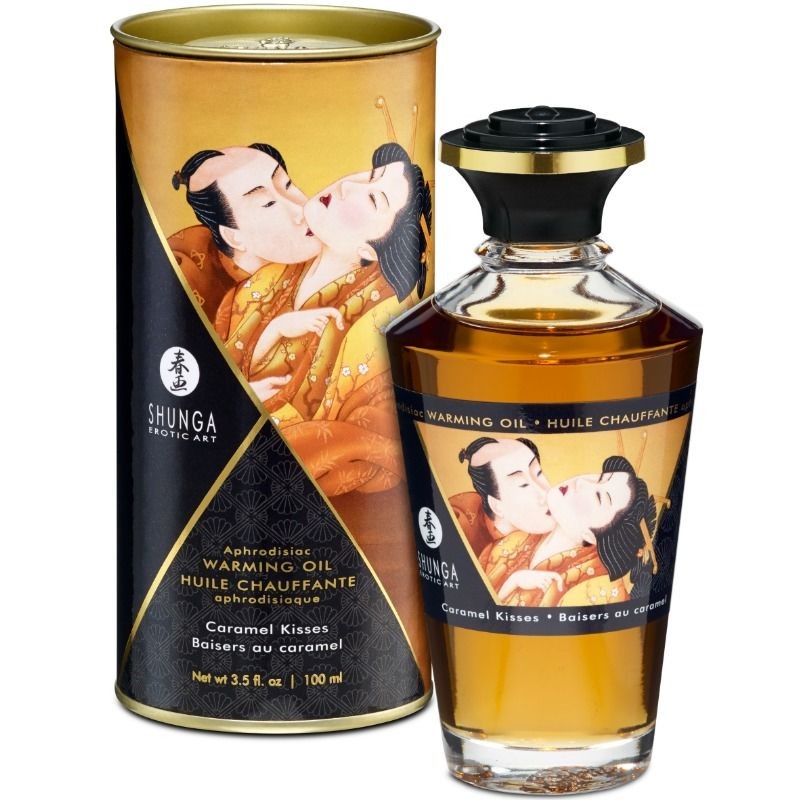 SHUNGA - MASSAGE OIL WITH HEAT EFFECT CARAMEL...