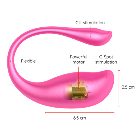 ONINDER - NAIROBI HUEVO VIBRADOR ROSA - APLICACIÓN GRATUITA