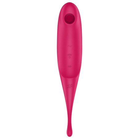SATISFYER TWIRLING PRO ESTIMULADOR Y VIBRADOR - ROJO