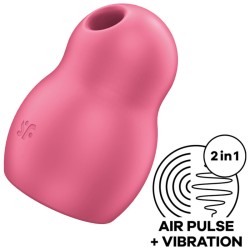 SATISFYER PRO TO GO 1 ESTIMULADOR Y VIBRADOR DOBLE - ROJO 2