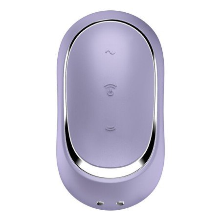 SATISFYER PRO TO GO 2 ESTIMULADOR Y VIBRADOR DOBLE - VIOLETA