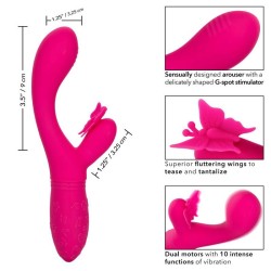 CALIFORNIA EXOTICS BUTTERFLY KISS FLUTTER ROSA 2