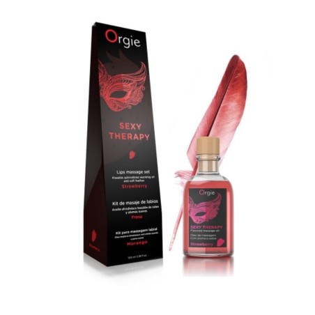 ORGIE KIT DE MASAJES DE LABIOS FRESA