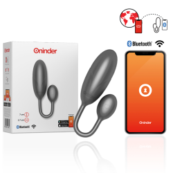ONINDER - DENVER HUEVO VIBRADOR NEGRO 7 X 2.7 CM FREE APP 2