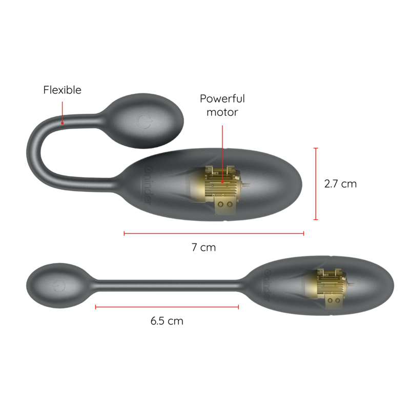 ONINDER - DENVER HUEVO VIBRADOR NEGRO 7 X 2.7...