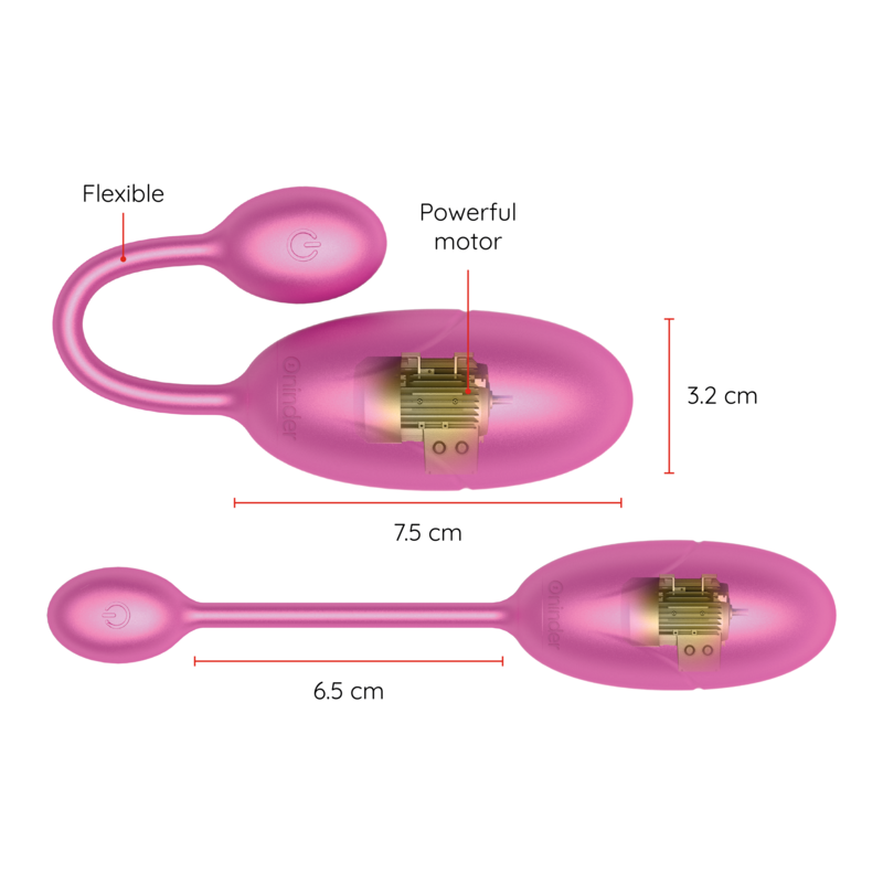 ONINDER - TOKYO HUEVO VIBRADOR ROSA 7.5 X 3.2...