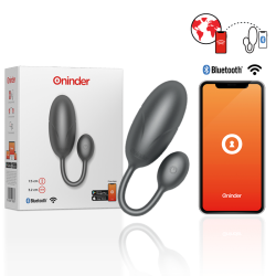 ONINDER - TOKYO HUEVO VIBRADOR NEGRO 7.5 X 3.2 CM FREE APP 2