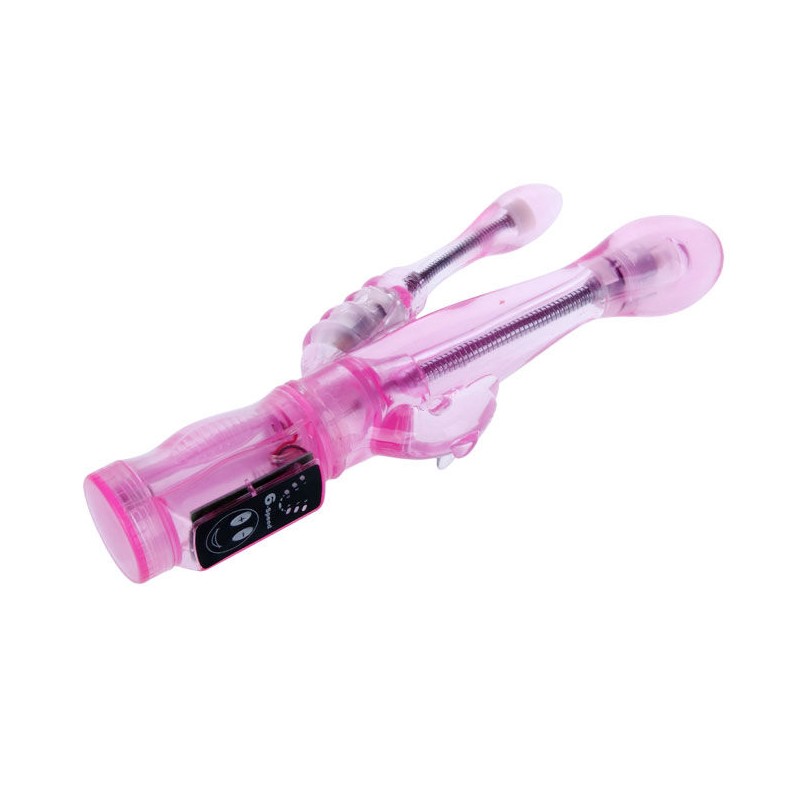 VIBRADOR FLEXIBLE CON ESTIMULADOR ANAL