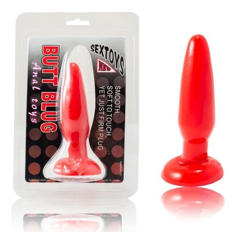 BAILE - PLUG ANAL PEQUEÑO ROJO 15  CM