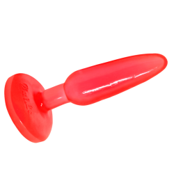 BAILE - PLUG ANAL TACTO SUAVE ROJO 14.2 CM 2
