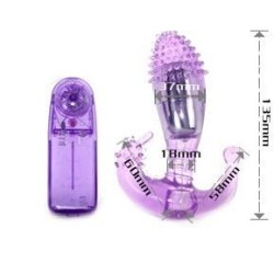ESTIMULADOR  LILA VAGINAL Y ANAL CON VIBRACION 2