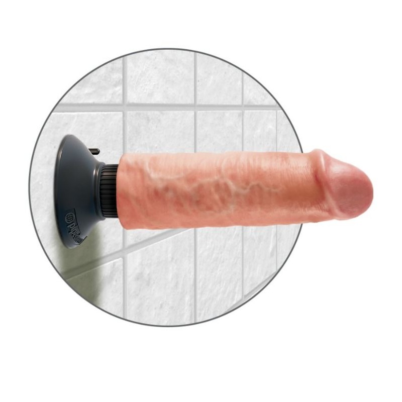KING COCK - 15.24 CM VIBRATING COCK FLESH