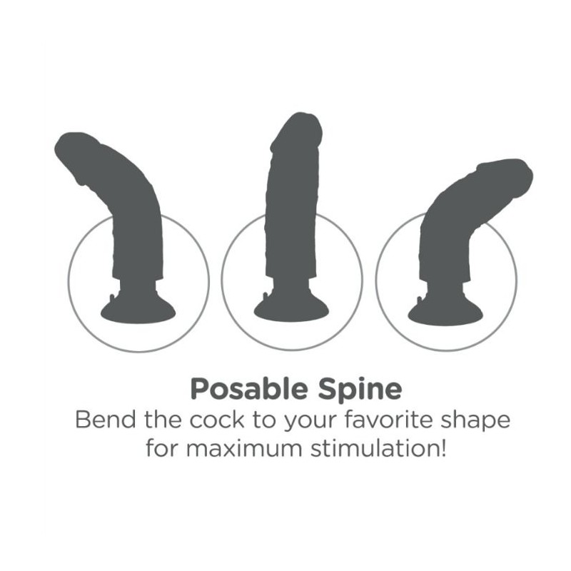 KING COCK - 20.3 CM VIBRATING COCK WITH BALLS...
