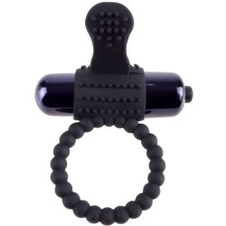 FANTASY C-RINGZ - BLACK SILICONE VIBRATING RING 2