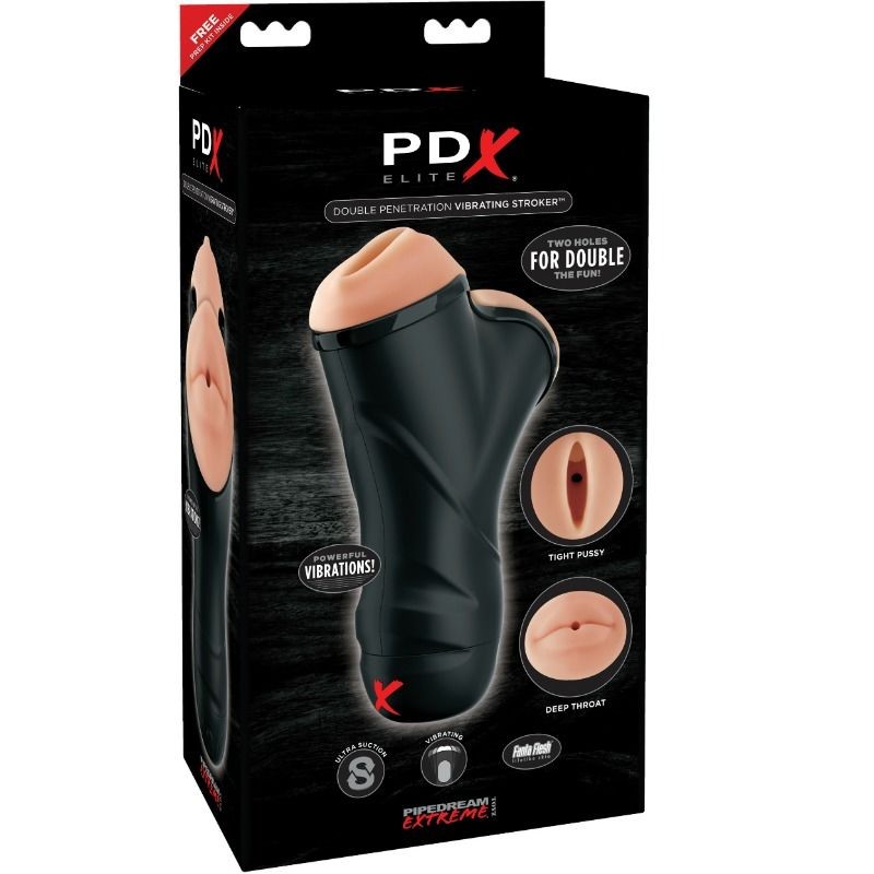 PDX ELITE MASTURBADOR MASCULINO DOBLE BOCA Y...