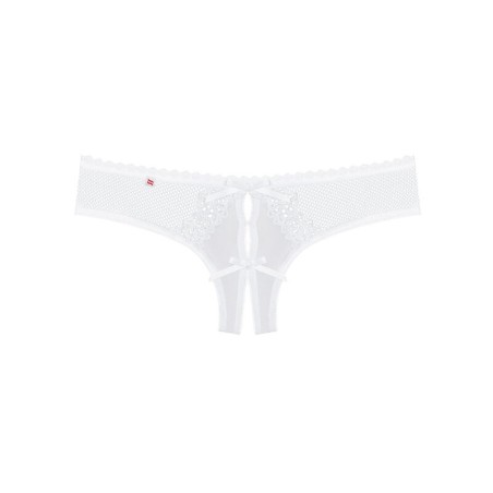 OBSESSIVE - ALABASTRA THONG CON ABERTURA BLANCO S/M