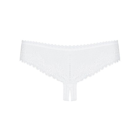 OBSESSIVE - ALABASTRA THONG CON ABERTURA BLANCO S/M