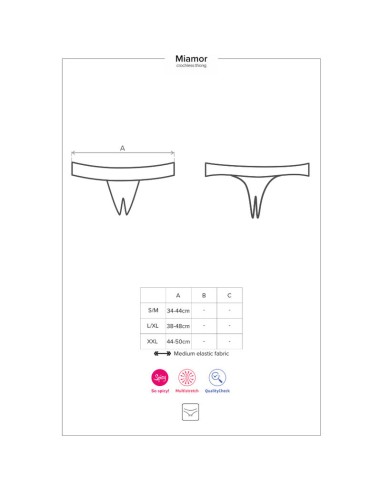 OBSESSIVE - MIAMOR PANTIES CON ABERTURA