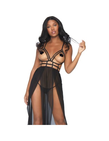 LEG AVENUE VESTIDO CON BUSTO DE TIRANTES S/M