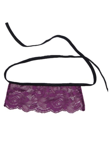 SUBBLIME CORSET CON TANGA Y ANTIFAZ NEGRO Y...