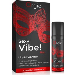 SEXY VIBE! HOT VIBRADOR LIQUIDO CON EFECTO CALOR 15 ML