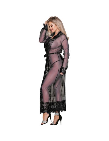 SUBBLIME PEIGNOIR DISEÑO FLORAL MANGA LARGA S/M