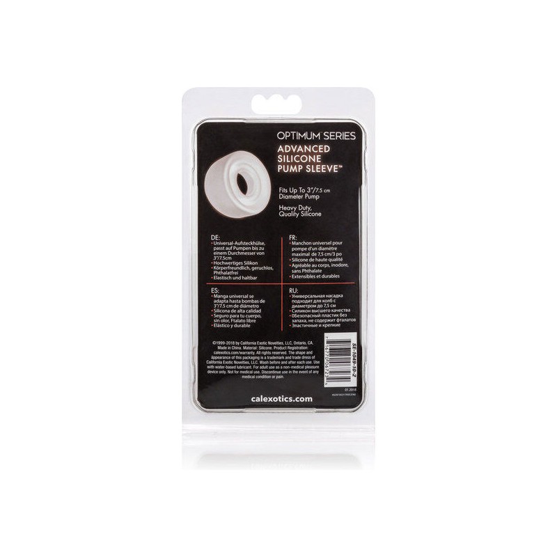 CALEXOTICS - ADV SILICONE PUMP SLEEVE TRANSPARENT