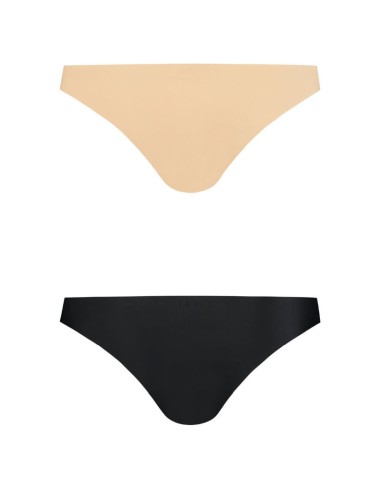 BYE BRA PACK 2 BRASILEÑAS NEGRAS Y BEIGE