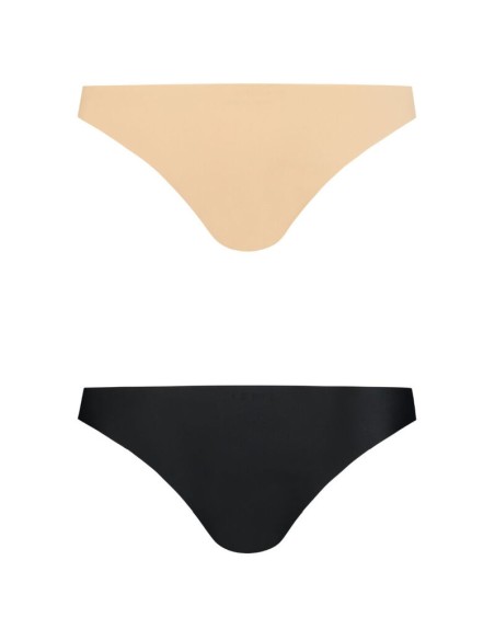 BYE BRA PACK 2 BRASILEÑAS NEGRAS Y BEIGE