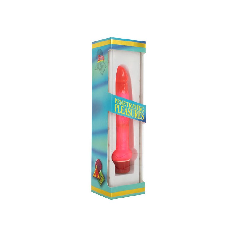SEVEN CREATIONS - JELLY THIN PINK ANAL VIBRATOR
