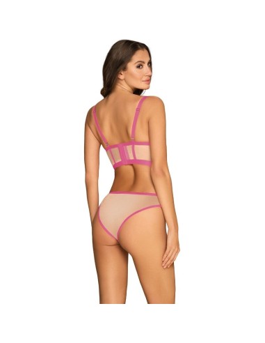 OBSESSIVE - NUDELIA SET DOS PIEZAS ROSA S/M