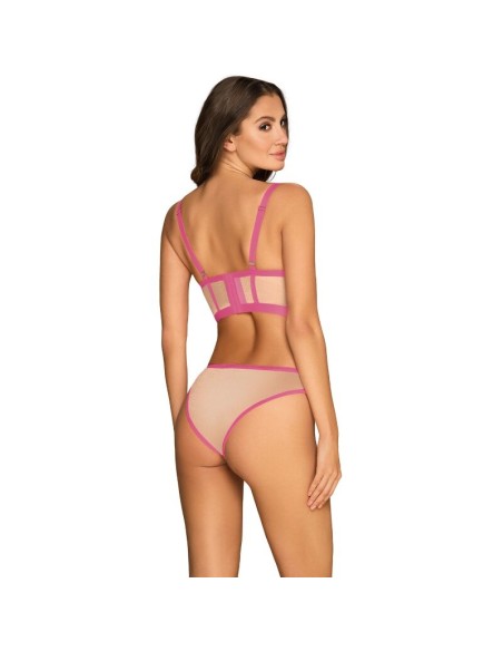 OBSESSIVE - NUDELIA SET DOS PIEZAS ROSA S/M