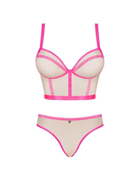 OBSESSIVE - NUDELIA SET DOS PIEZAS ROSA S/M