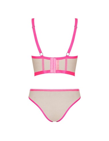 OBSESSIVE - NUDELIA SET DOS PIEZAS ROSA S/M