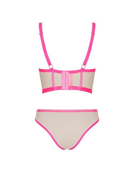 OBSESSIVE - NUDELIA SET DOS PIEZAS ROSA S/M