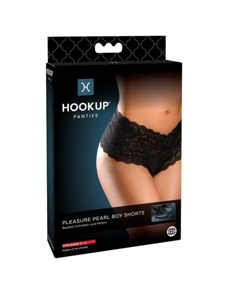 HOOK UP PLEASURE PEARL PANTY CON CADENA DE BOLAS TALLA UNICA