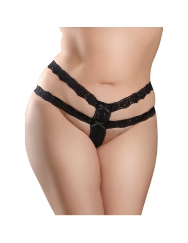 HOOK UP PANTIES - CROTCHLESS SECRET GEM NEGRO LAZO