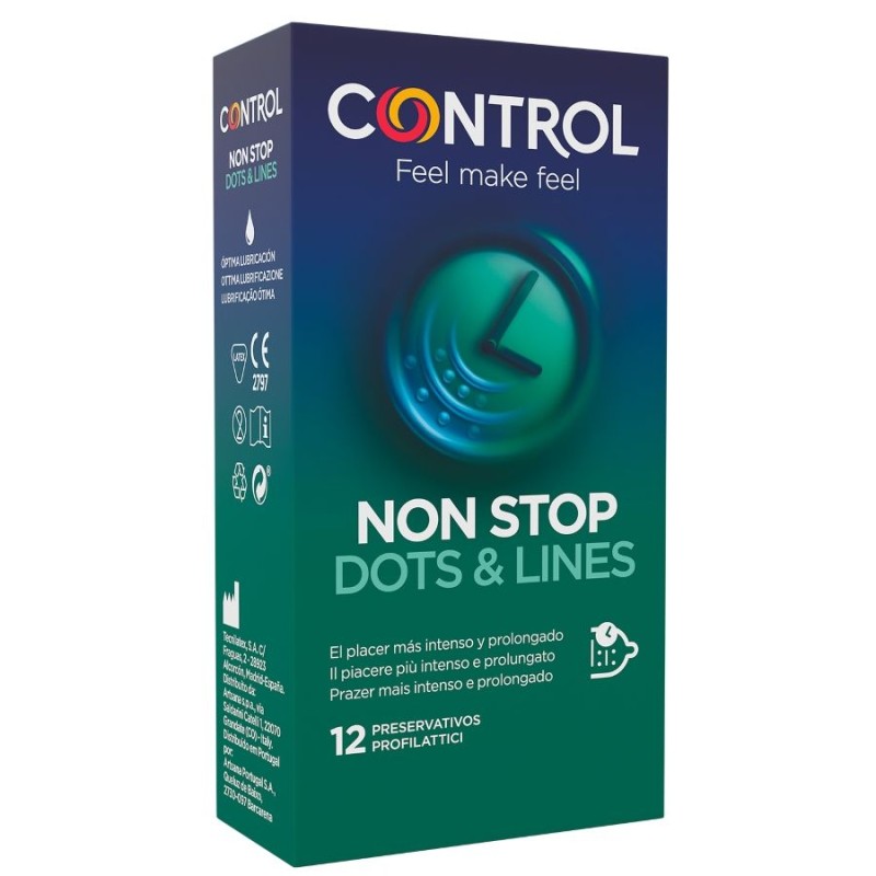 CONTROL NONSTOP PUNTOS Y ESTRIAS PRESERVATIVOS...