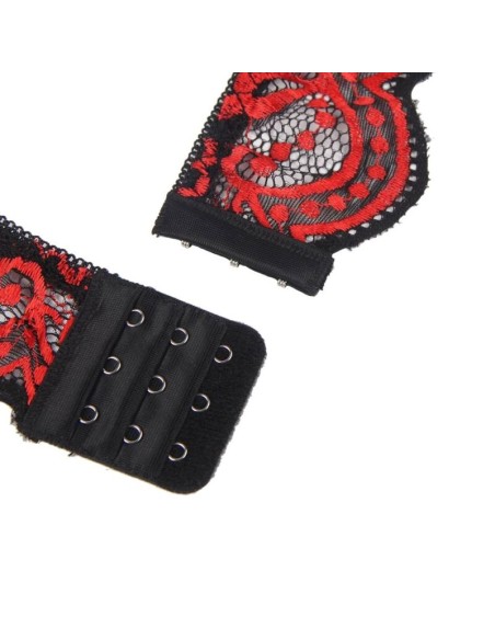 SUBBLIME - SET DOS PIEZAS TOP Y PANTIES ENCAJE S/M