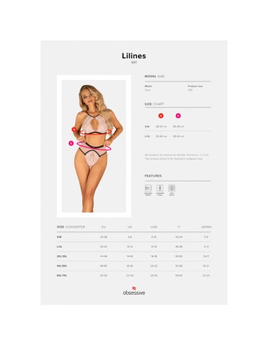 OBSESSIVE - LILINES SET DOS PIEZAS S/M