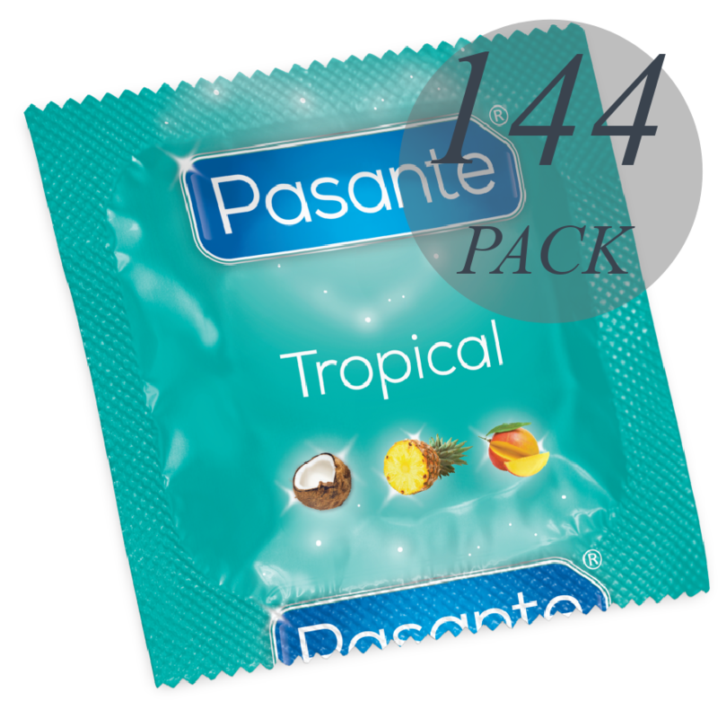 PASANTE PRESERVATIVOS SABORES TROPICAL BOLSA...